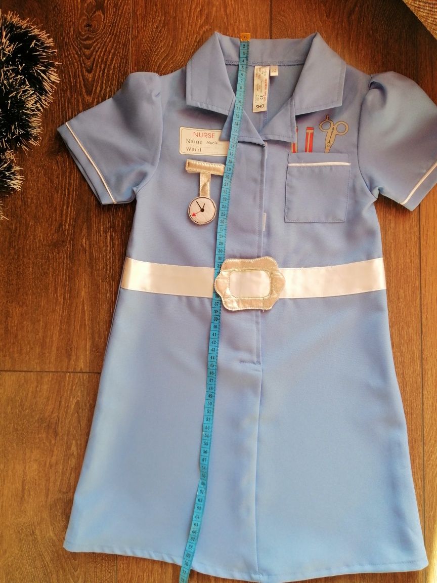 Дитяче новорічне плаття лікаря, медсестри на 6-8 років