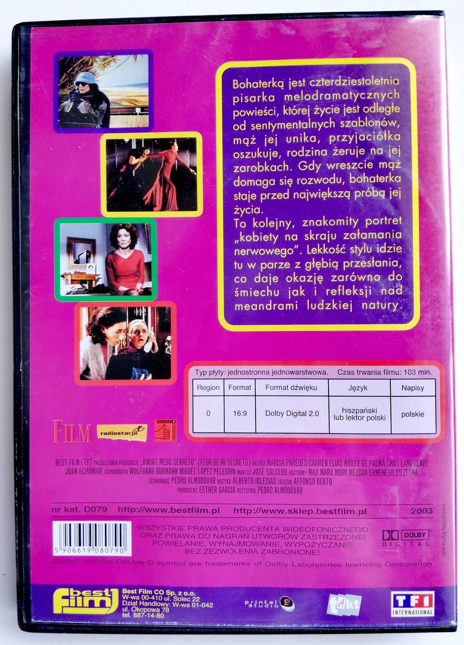 Kwiat mego sekretu film dvd Pedro Almodovar