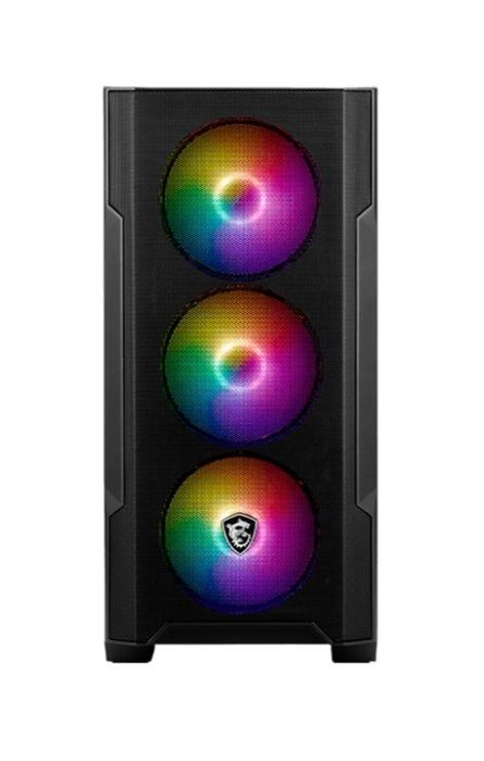 Caixa Micro-ATX MSI MAG Forge M100A RGB Preta