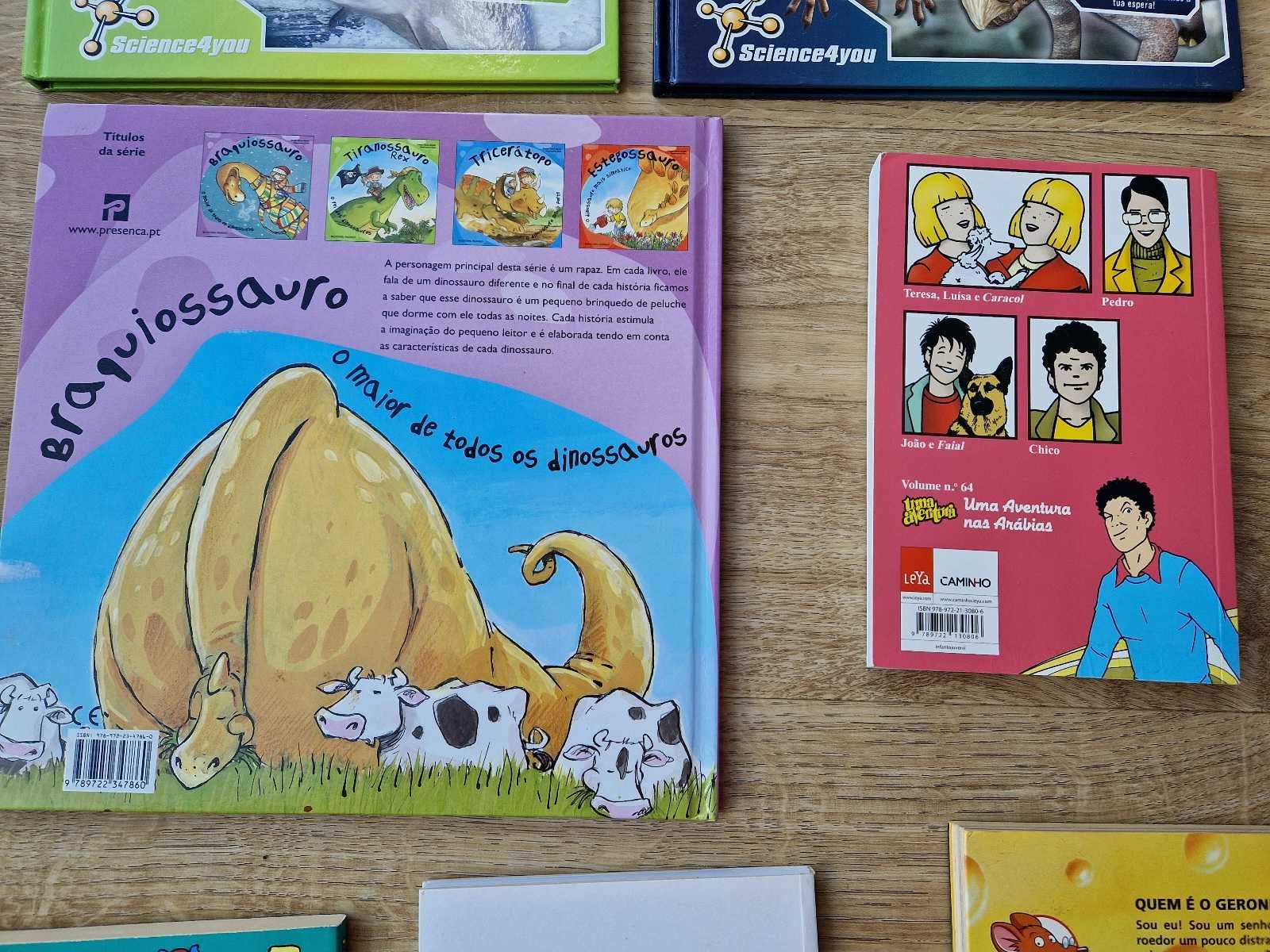 Vários livros infantis (6-12 anos) (2 a 4 euros cada)
