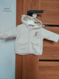 Bluza futerko z kapturem george tiny baby 2,7 kg 40-50 cm