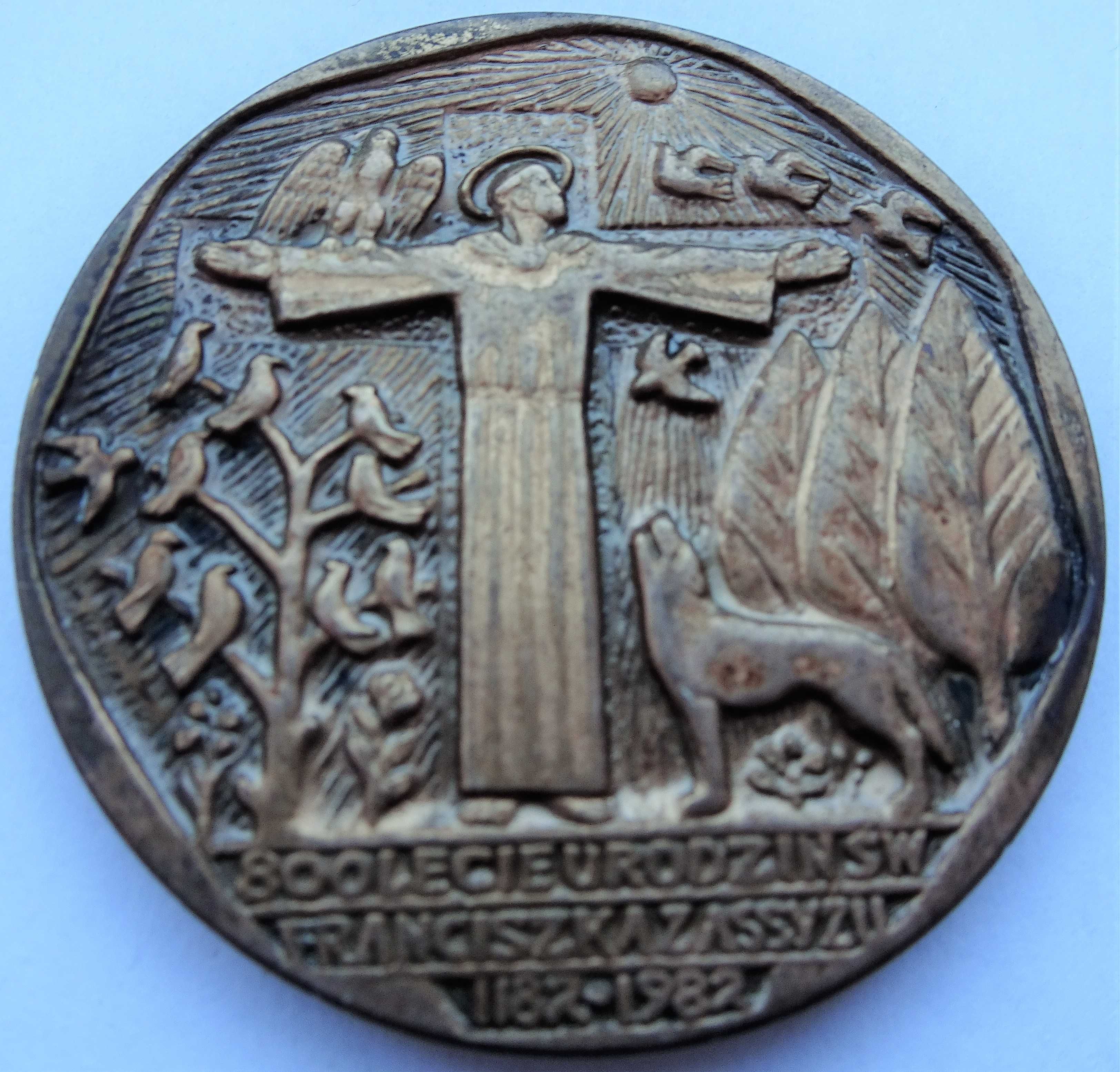 Medal wybity z okazji 800-lecia urodzin św. Franciszka z Asyżu