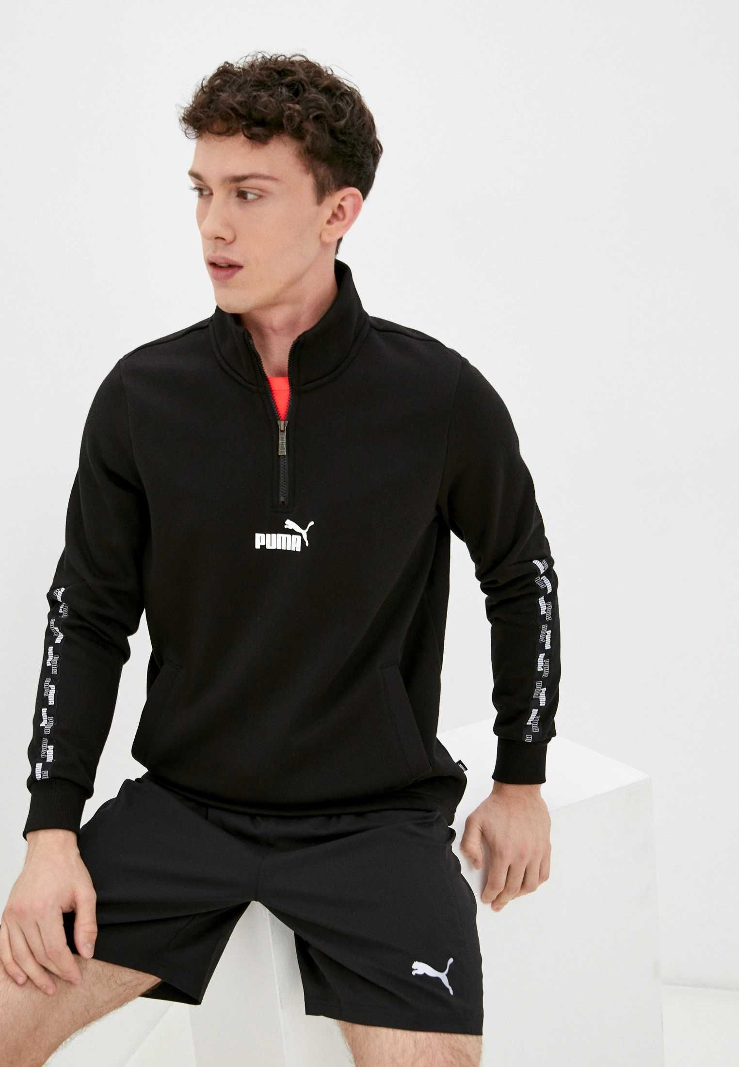 PUMA Power 1/4 Zamek Nowa Bluza Męska M Bawełna Oryginalna 100%