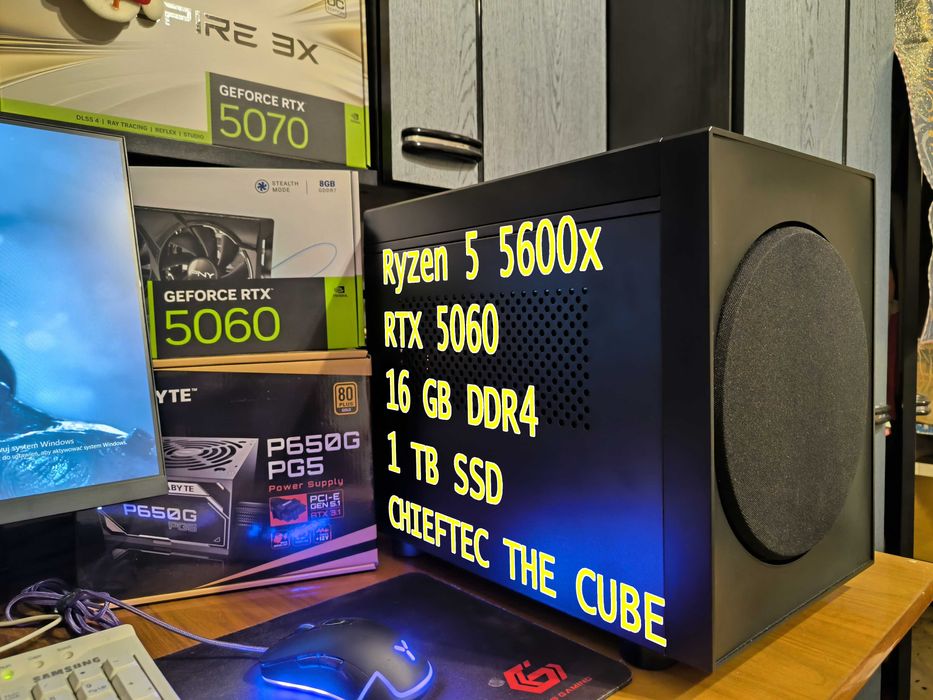 KOMPUTER GAMINGOWY | Ryzen 5 5600X | RTX 5060 8GB DLSS 4 | 16 GB DDR4