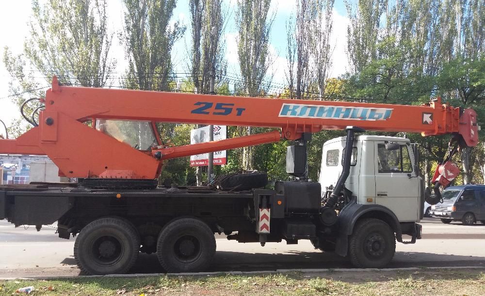 Послуги, оренда автокрана МАЗ-25 тон, стріла 28 метрів, м. Миколаїв