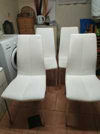 Krzesła kuchenne ecru ( białe ) 4 szt.