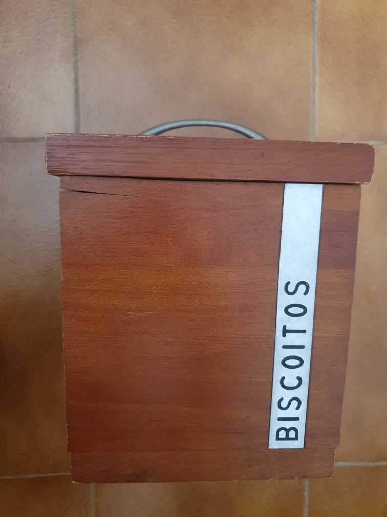 Caixa madeira para biscoitos