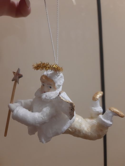 Ватная ёлочная игрушка "Ангел"