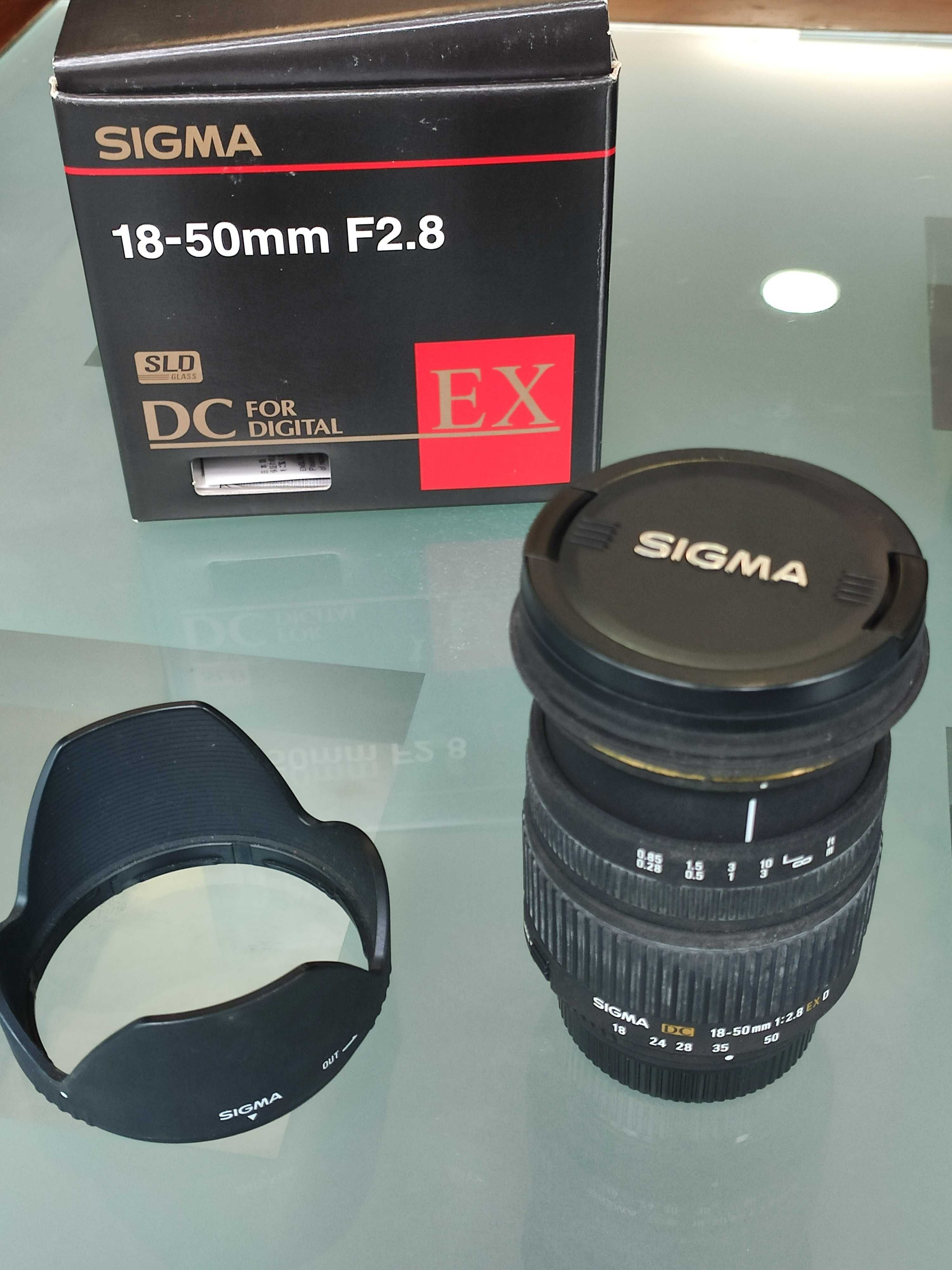 Objetiva Sigma DX 18-50mm f2,8 EX p/ Nikon