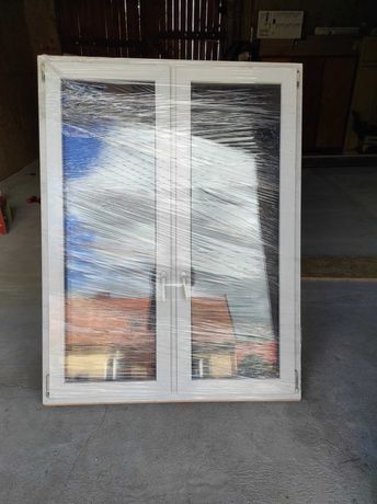 Podwójne okno uchylne 130x170 PCV