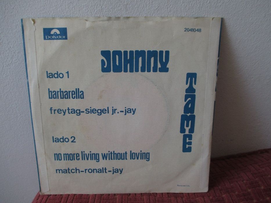 Johnny Tame ‎– Barbarella / No More Living Without Loving