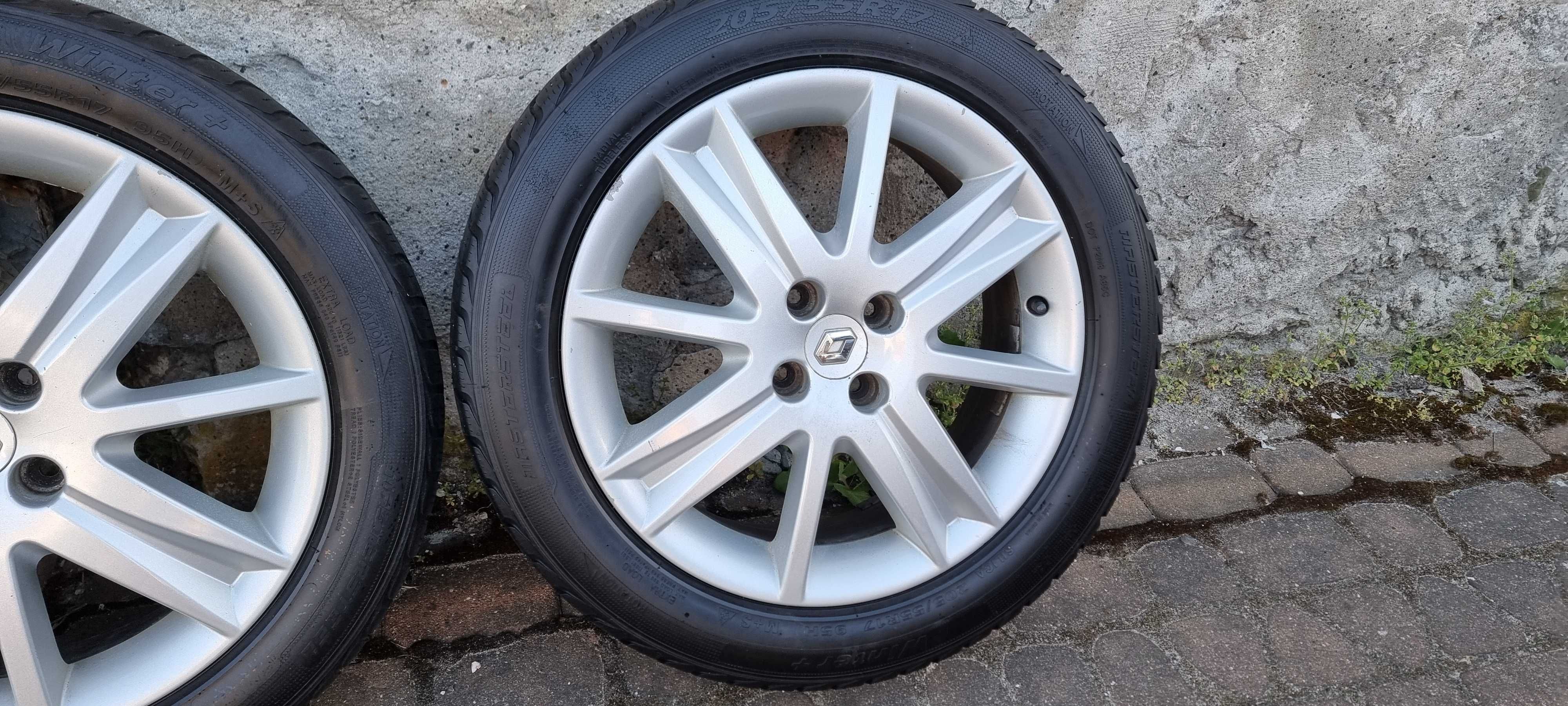 Alufelgi Renault 17" ET49 4x100 - KOMPLET !