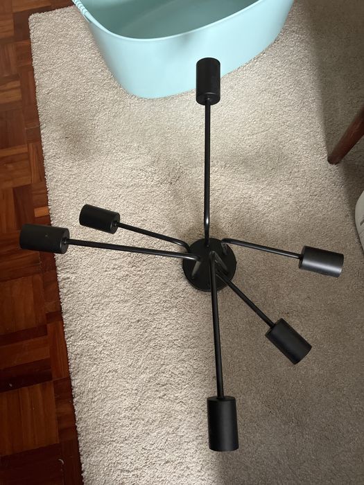 Candeeiro de teto de 6 lampadas