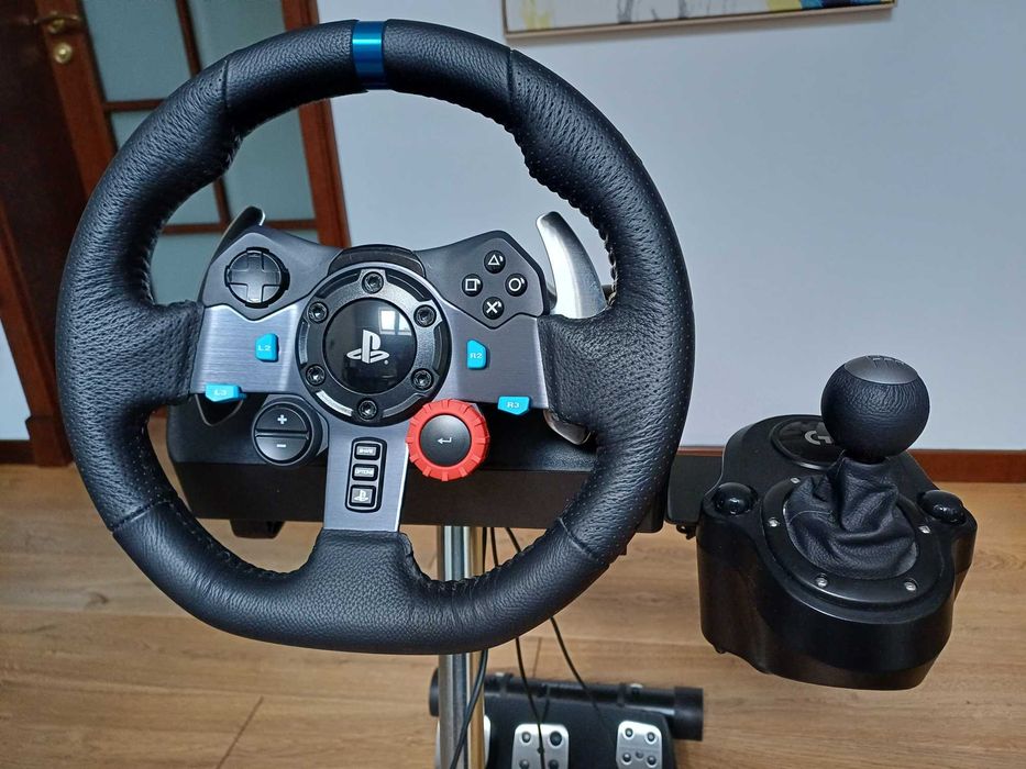 Logitech G29 + Shifter + Stojak – Stan Idealny, Używane 3 Razy