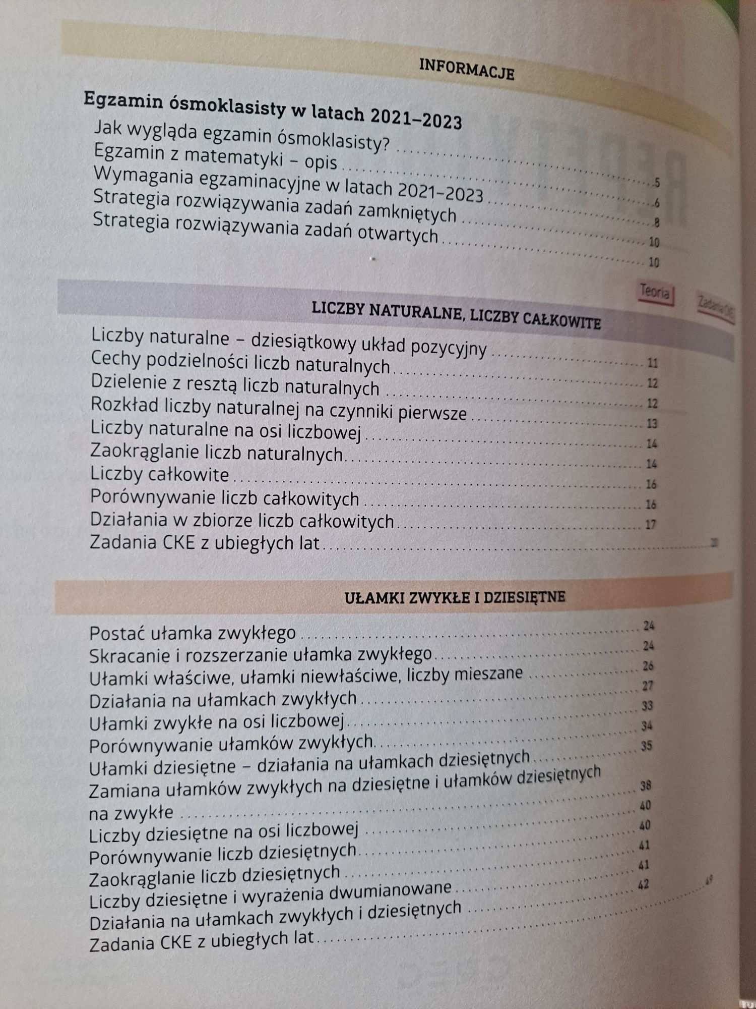 Egzamin ósmoklasisty repetytorium matematyka