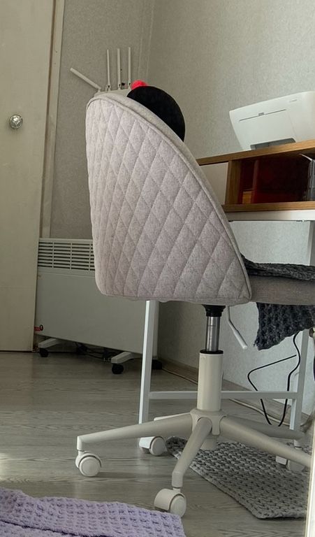Крісло офісне Jysk KOKKEDAL сірий/білий