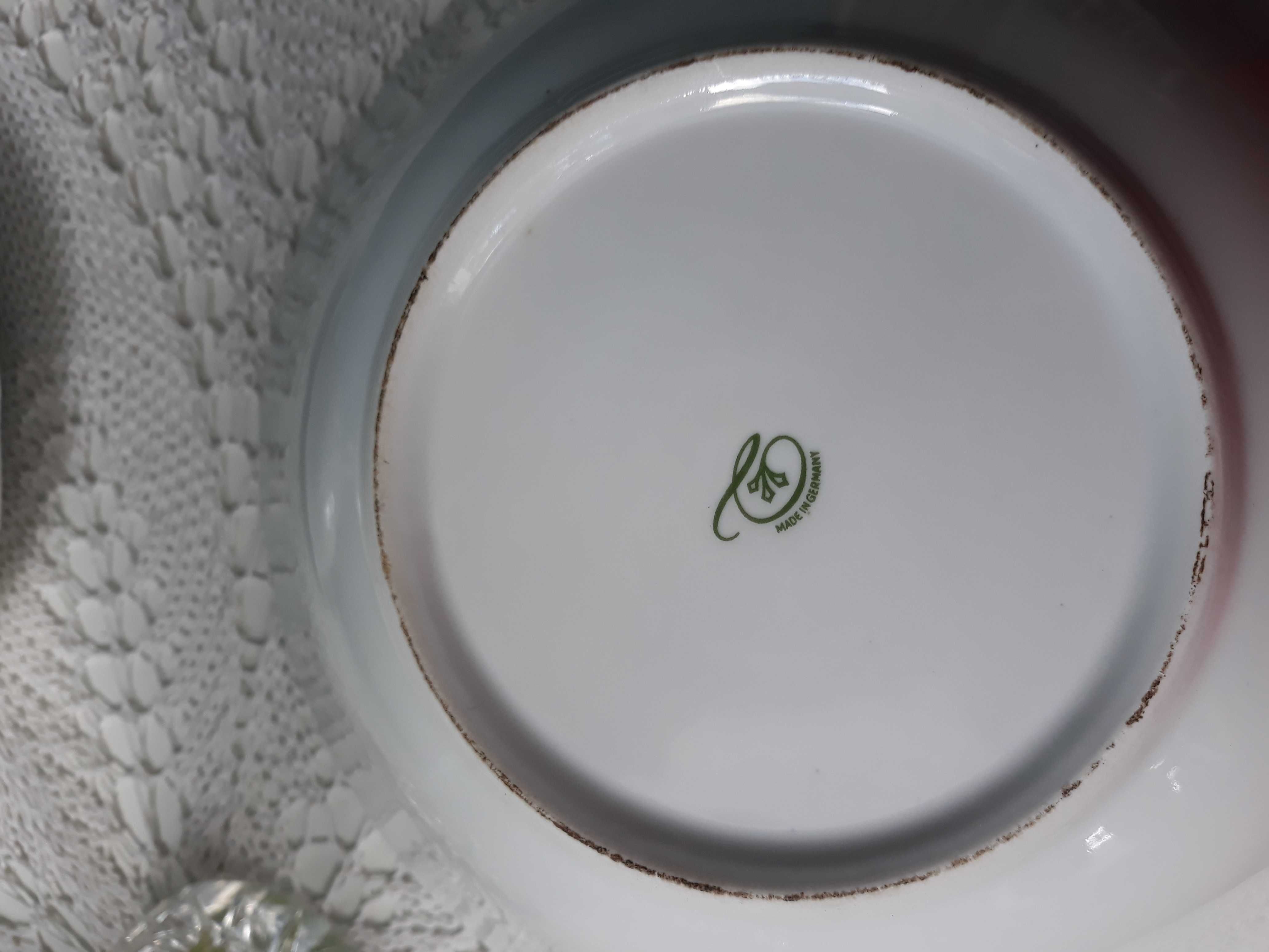 Komplet 2 dużych salaterek porcelana sygnowana made in Germany