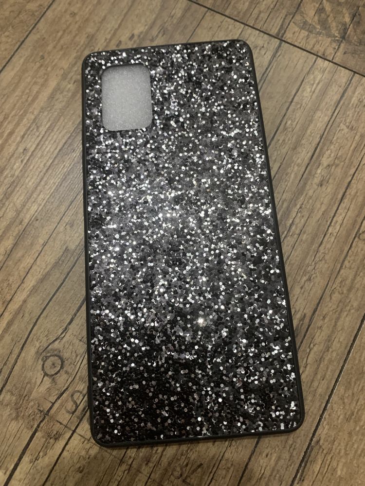 Nowe etui samsung a71 5g brokatowe błyszczące