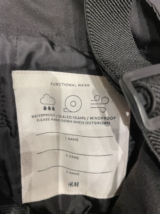 Spodnie zimowe wodoodporne h&m 110/116 jak nowe