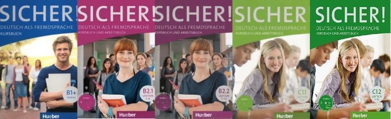 Комплект Sicher! Hueber Kursbuch + Arbeitsbuch aktuell Übungsgrammatik