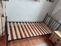 Łóżko metalowe lak system ze stelażem 180x80