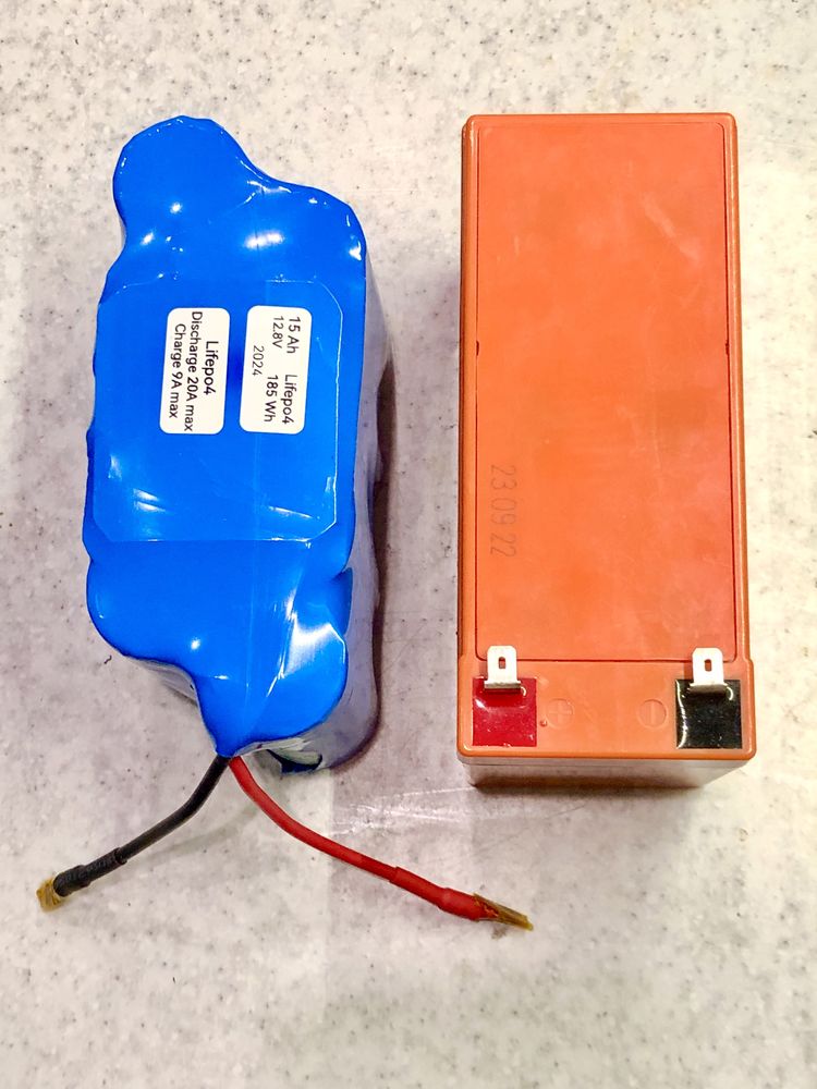 Аккумуляторная батарея LiFePO4 12 В 15Ah 6Ah 12V для ДБЖ UPS роутера