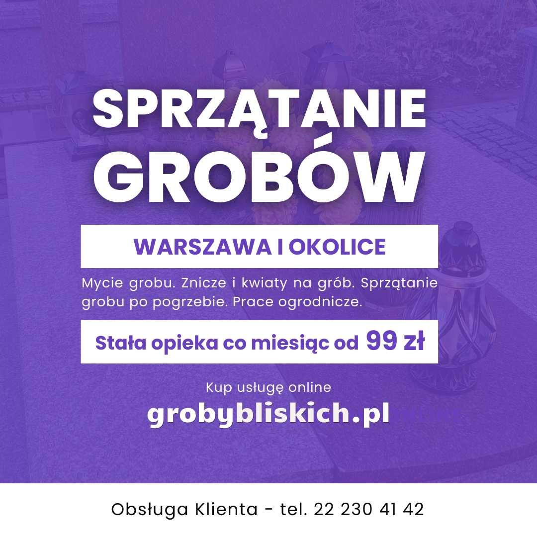 Mycie grobów Warszawa, dekoracja - stała opieka nad grobem od 99 zł