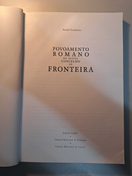 Povoamento romano no actual concelho de Fronteira - André Carneiro