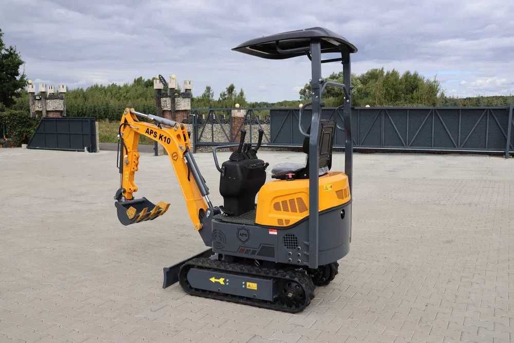 Minikoparka 1t APS K10 2025 mini koparka ramię skrętne NOWA,dostępna