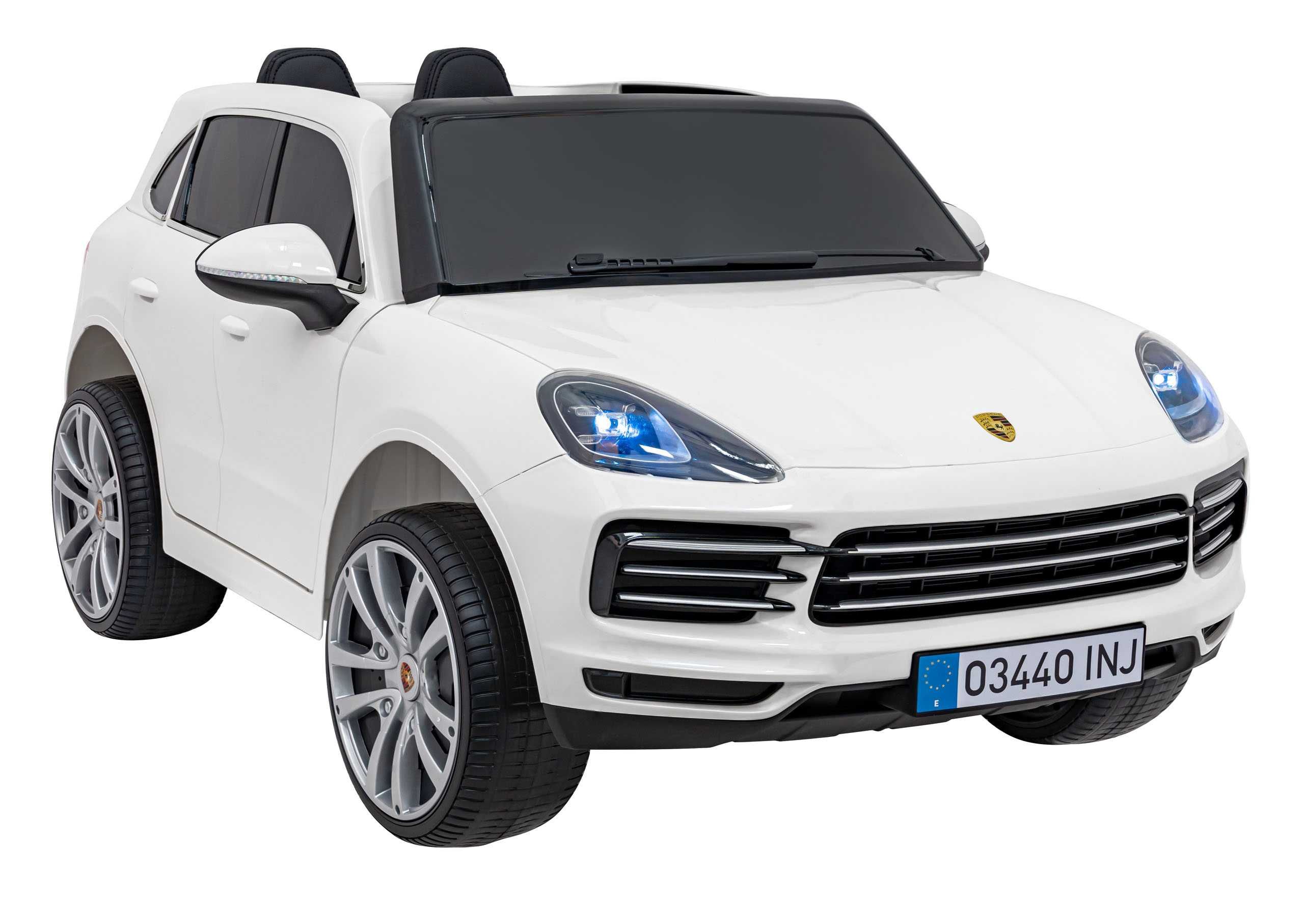 Autko Porsche Cayenne S na akumulator dla dzieci Lakier Biały