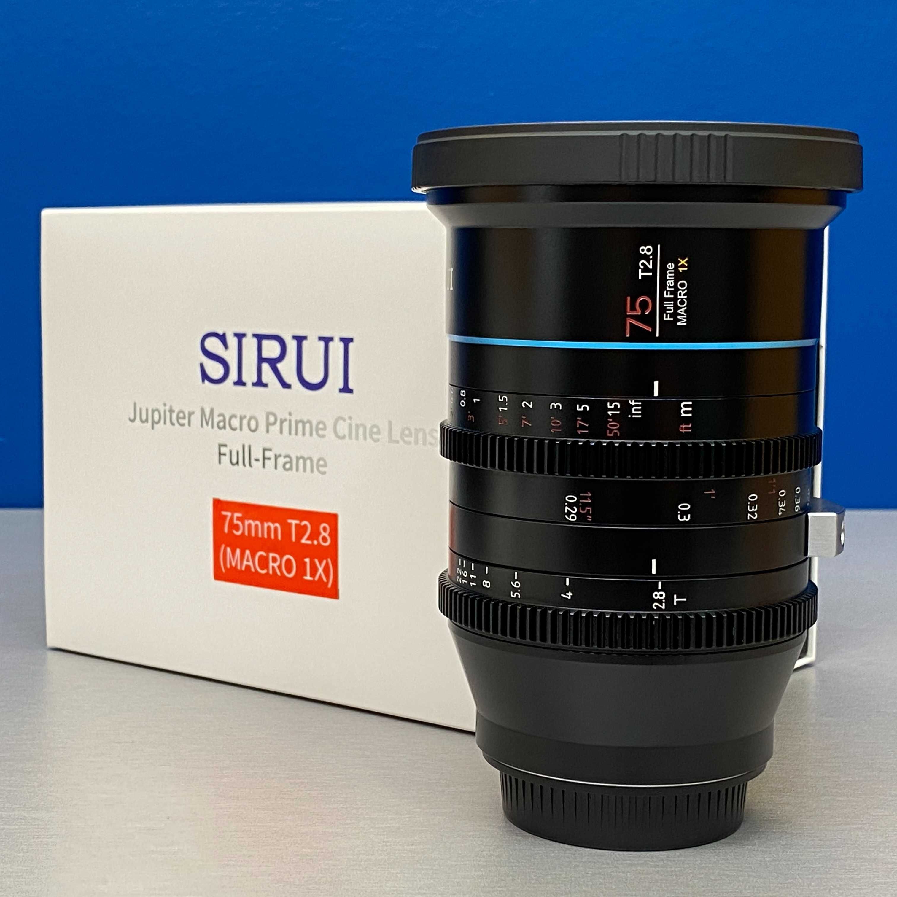 SIRUI Jupiter 75mm T2.8 Macro (Canon EF) - NOVA - 3 ANOS DE GARANTIA
