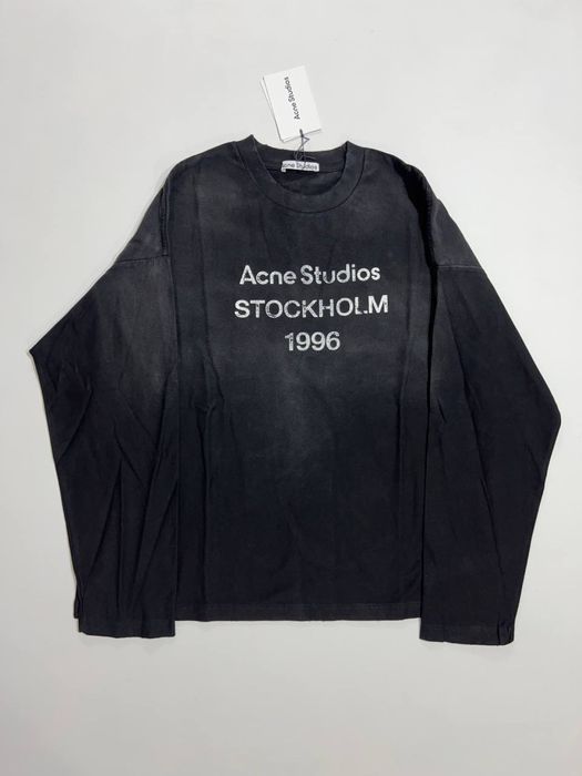 лонгслив Acne Studios Stockholm 1996 black