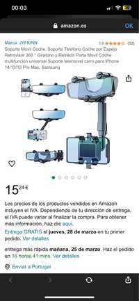 Suporte de telemóvel para carro