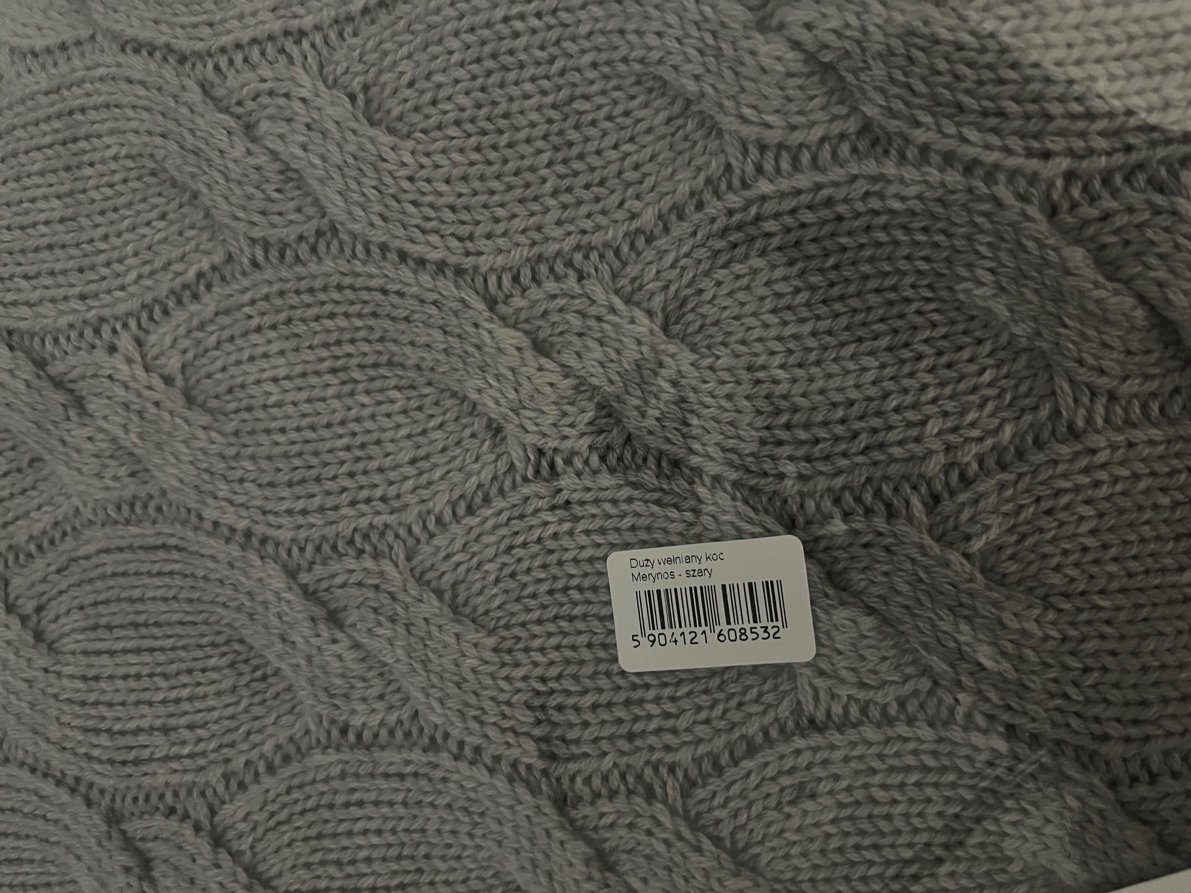Koc z wełny merino XL Lullalove