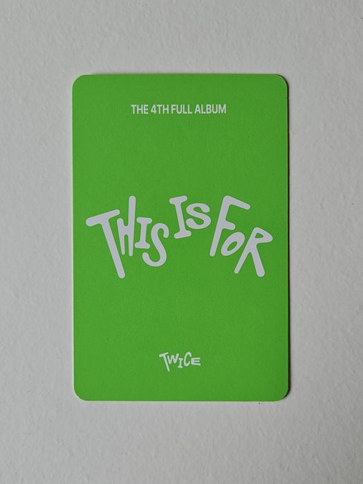 Twice This Is For - Unit Photocard