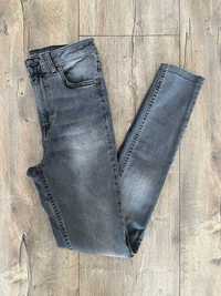 Szare jeansy spodnie Cubus High Waist Hannah rozmiar 27 XS/S