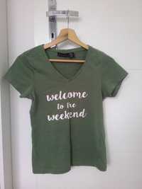 ZA DARMO koszulka piżama t-shirt oliwkowa zielona
