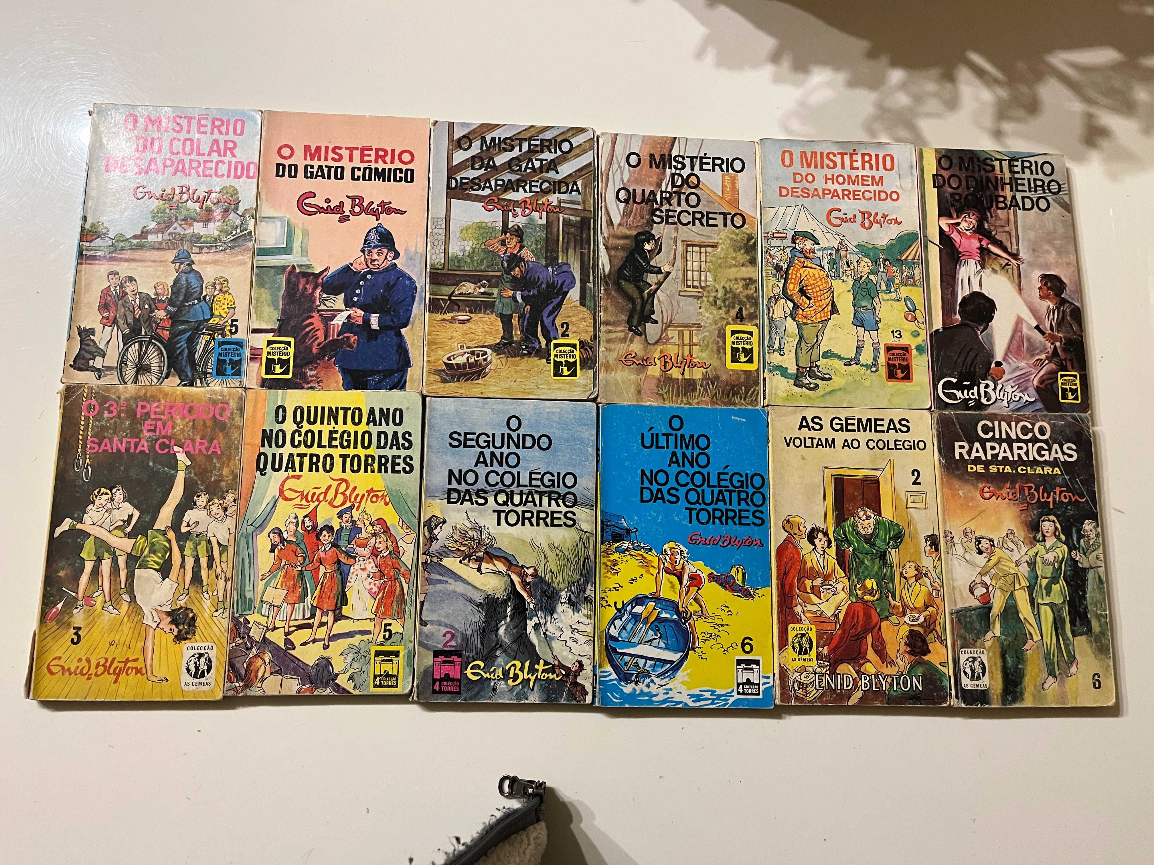 44 livros de Enid Blyton (Os Cinco, A Aventura, 4 Torres, Gémeas, etc.