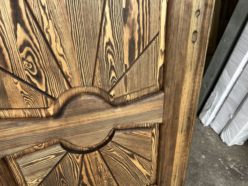 Drzwi wejściowe zewnętrzne lite drewniane Góralskie Na każdy wymiar