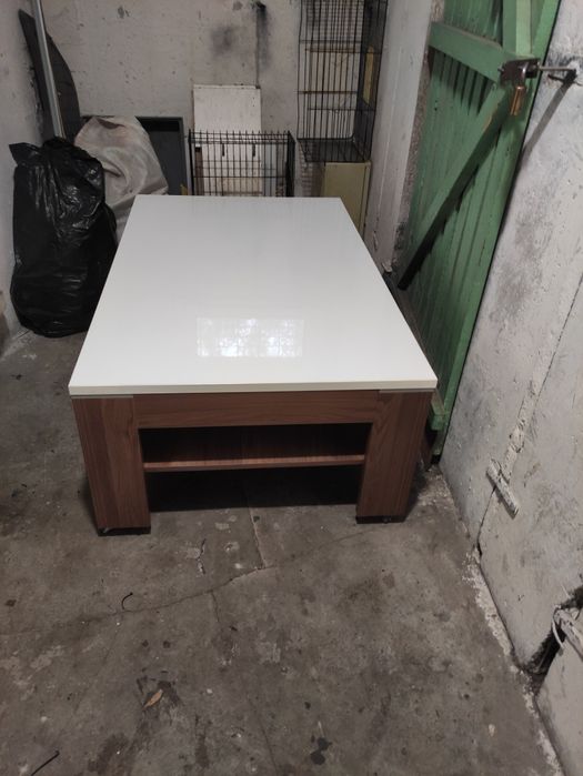 Ława pokojowa stolik biały połysk