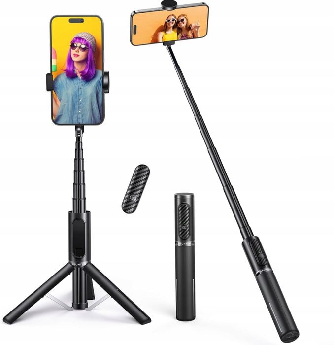 Selfie-stick ATUMTEK ATSS002, kijek do selfie, czarny, 80cm