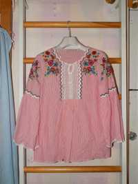 Блуза с вышивкой Zara р.S