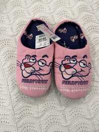 Pantufas pantera cor de rosa