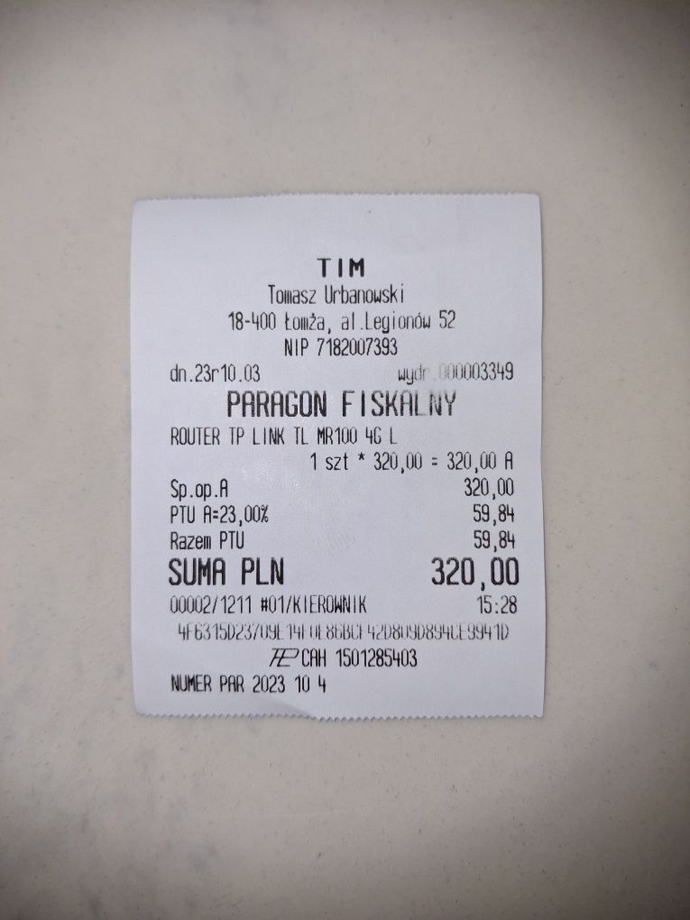Router Tp-link TL-MR100