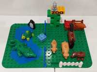 LEGO Duplo DUŻY zestaw ZOO - projekt własny - dużo zwierząt, płyty itp