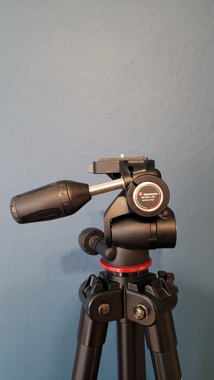 Statyw Velbon Sherpa E6300D + głowica Manfrotto 804 Mark II