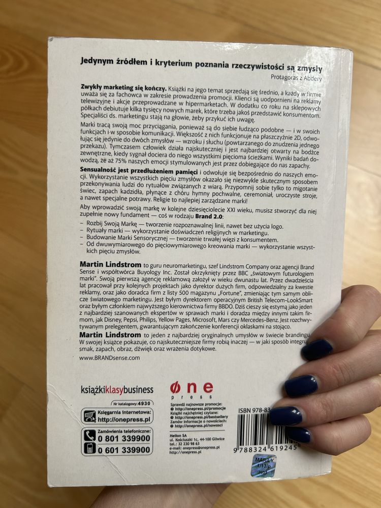 Brand Sense Marka pięciu zmysłów Martin Lindstrom unikat