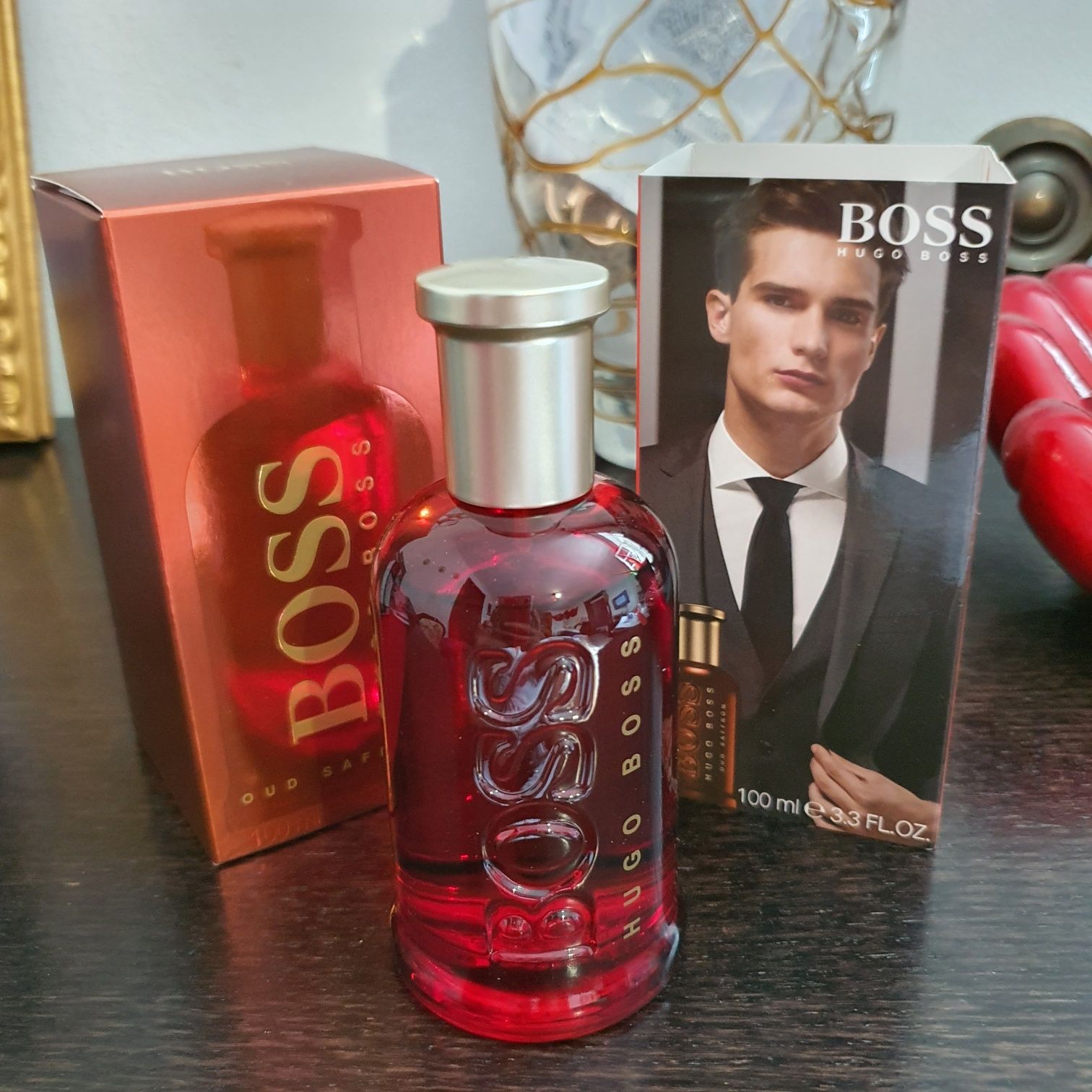 Perfume Hugo boss oud saffron homem novo