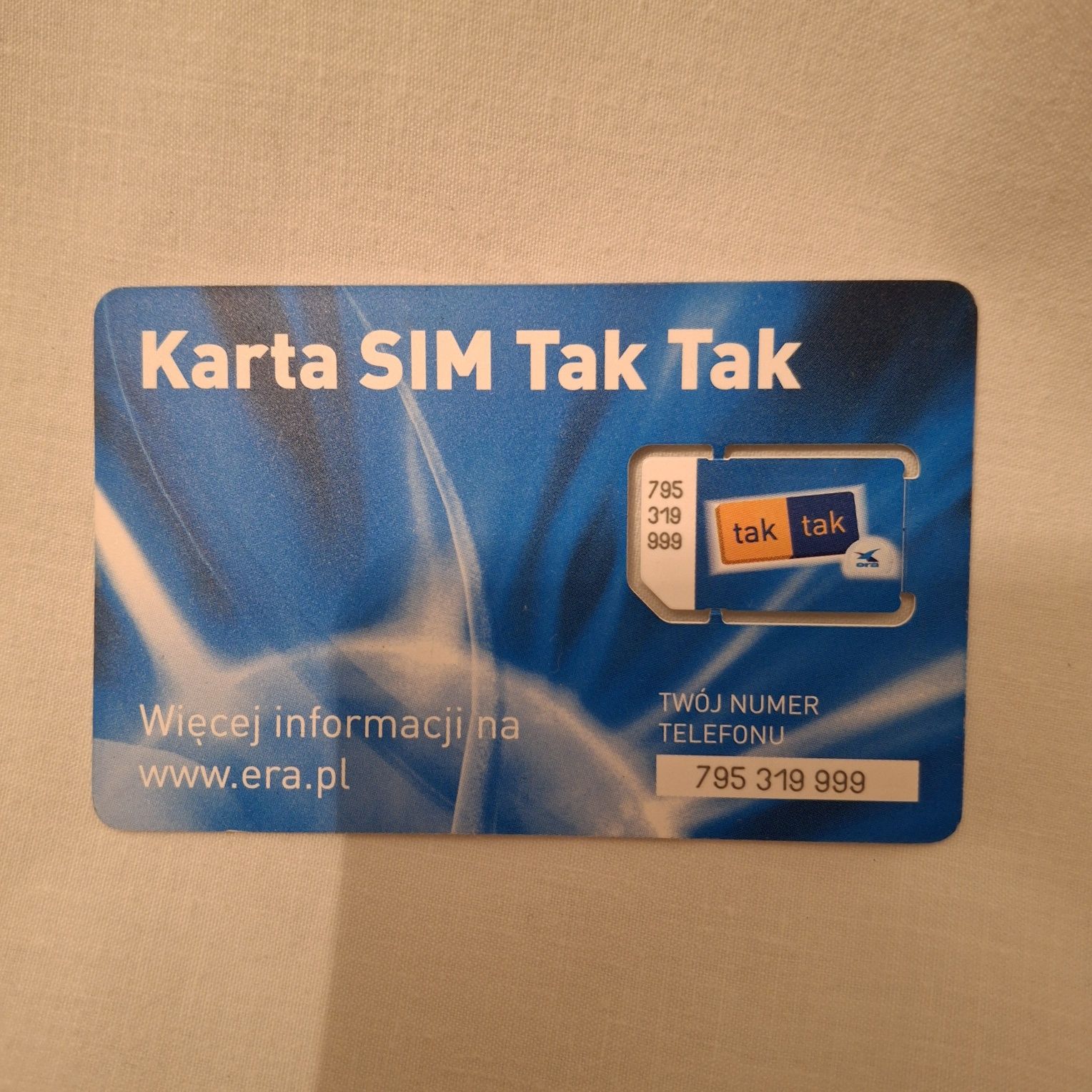 Karta sim Era tak tak