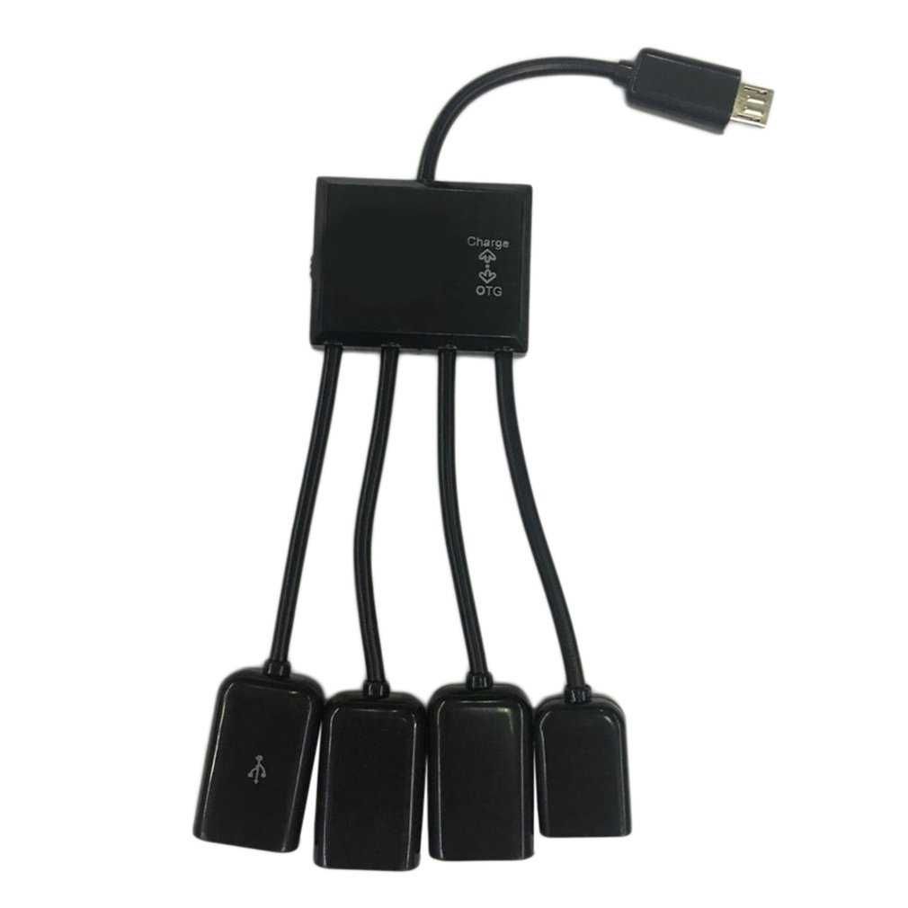 Adaptador de Divisor micro usb de Cabo 4 em 1 OTG Hub para Smartphone